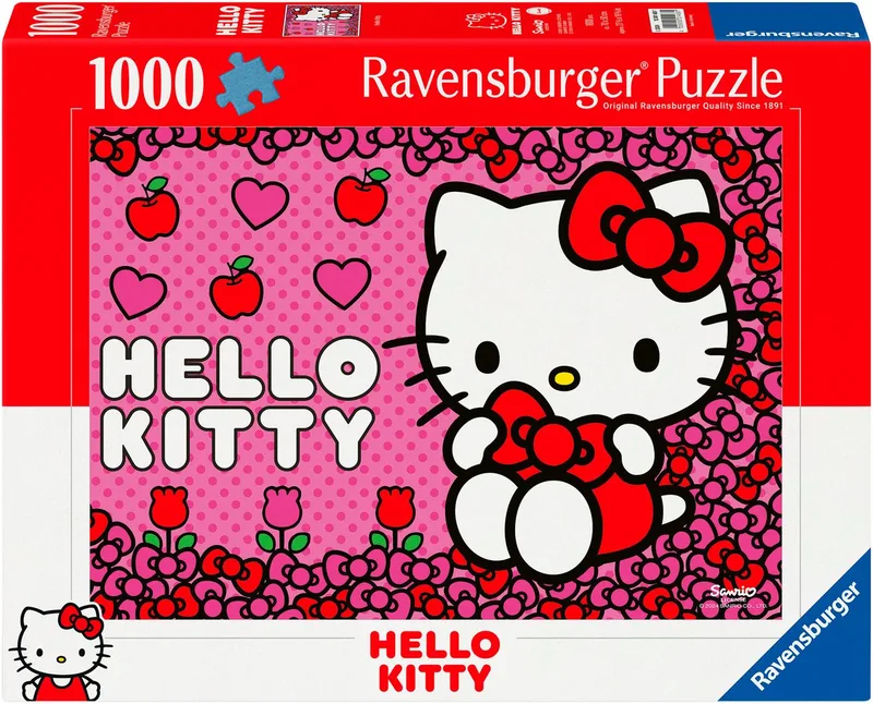 Puzzle Hello Kitty, 1000 Puzzleteile, Made in Germany from Ravensburger, Multicolour edition – box 1 of 4