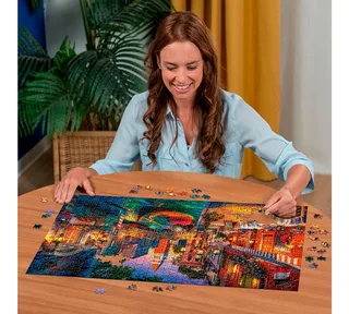 Puzzle Kanalrundfahrt in Venedig, 1000 Puzzleteile, Made in Germany de Ravensburger, édition Multicolore – boîte 3 sur 4