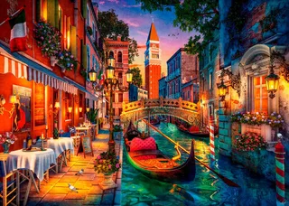 Puzzle Kanalrundfahrt in Venedig, 1000 Puzzleteile, Made in Germany de Ravensburger, édition Multicolore – boîte 4 sur 4