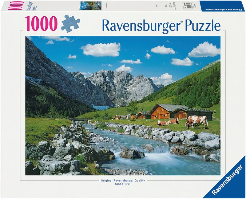 Puzzle Karwendelgebirge, Österreich, 1000 Puzzleteile, Made in Germany de Ravensburger, édition Multicolore – boîte 1 sur 2