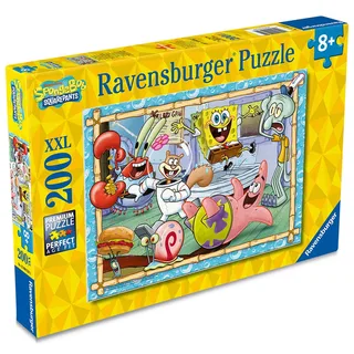 Puzzle Kinderpuzzle 200 XXL Teile - Spongebob - Neue Abenteuer in Bikini..., Puzzleteile from Ravensburger – box 2 of 3
