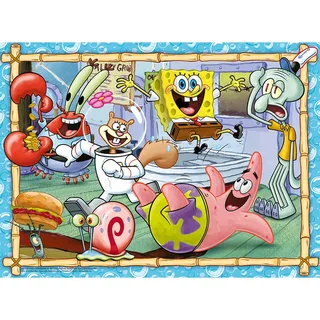 Puzzle Kinderpuzzle 200 XXL Teile - Spongebob - Neue Abenteuer in Bikini..., Puzzleteile from Ravensburger – box 3 of 3