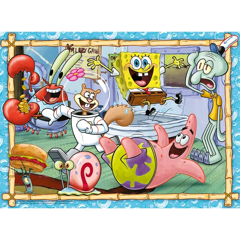 Puzzle Kinderpuzzle 200 XXL Teile - Spongebob - Neue Abenteuer in Bikini..., Puzzleteile from Ravensburger – box 3 of 3