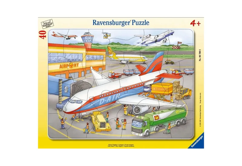 Puzzle Kinderpuzzle 40 Teile - Kleiner Flugplatz, 40 Puzzleteile from Ravensburger – box