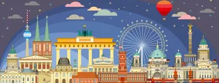 Puzzle La Nuit à Berlin - 1000 pièces von Ravensburger – Schachtel 1 von 2