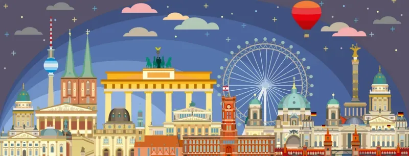 Puzzle La Nuit à Berlin - 1000 pièces van Ravensburger – doos