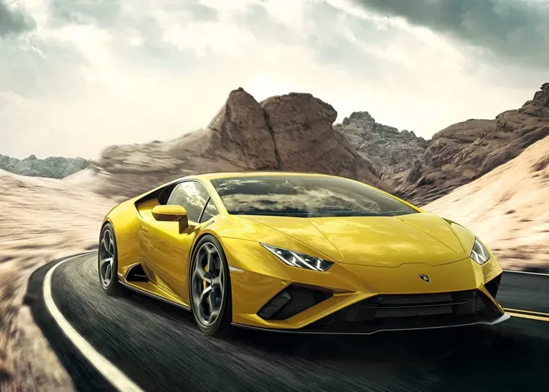Puzzle Lamborghini Huracán EVO RWD - 1000 pièces van Ravensburger – doos 1 van 2