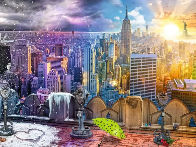 Puzzle Les Saisons à New York - 1500 pièces from Ravensburger – box