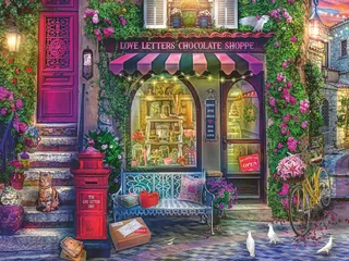 Puzzle Liebesbriefe und Schokolade, 1500 Puzzleteile, Made in Germany de Ravensburger, édition Multicolore – boîte 2 sur 2