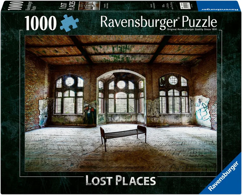 Puzzle Lost Places, Frauenpavillion Beelitzer Heilstätten, 1000 Puzzleteile, Made in Germany van Ravensburger, editie Meerkleurig – doos 1 van 4