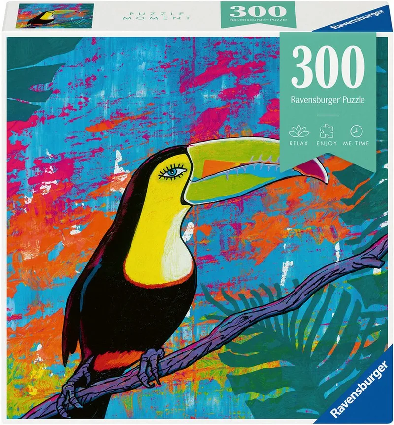 Puzzle Magic Tukan, 300 Puzzleteile, Made in Europe de Ravensburger, édition Multicolore – boîte 1 sur 2