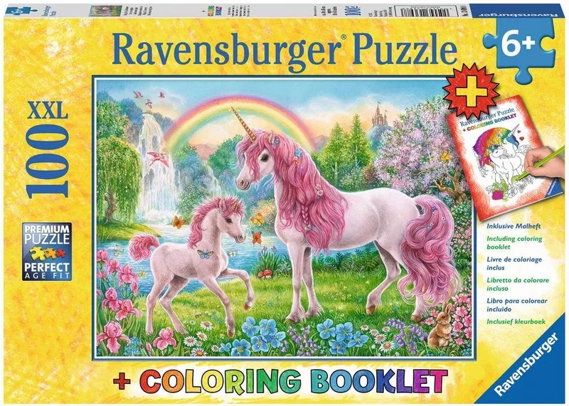 Puzzle Magische Einhörner, 100 Puzzleteile, Made in Germany from Ravensburger, Multicolour edition – box 1 of 2