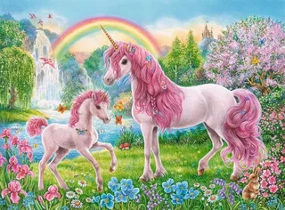 Puzzle Magische Einhörner, 100 Puzzleteile, Made in Germany from Ravensburger, Multicolour edition – box 2 of 2