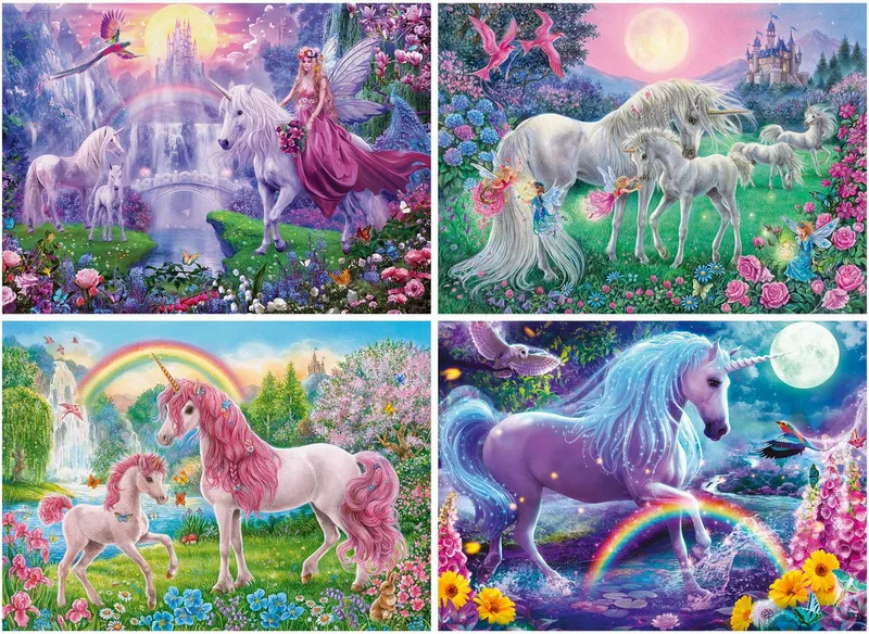 Puzzle Magische Einhörner, 400 Puzzleteile, Made in Europe från Ravensburger, utgåva Flerfärgad – kartong 2 av 5