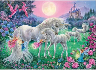 Puzzle Magische Einhörner, 400 Puzzleteile, Made in Europe från Ravensburger, utgåva Flerfärgad – kartong 5 av 5
