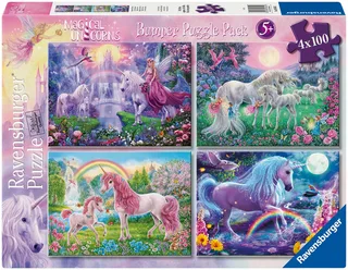 Puzzle Magische Einhörner, 400 Puzzleteile, Made in Europe från Ravensburger, utgåva Flerfärgad – kartong 1 av 5