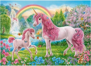 Puzzle Magische Einhörner, 400 Puzzleteile, Made in Europe från Ravensburger, utgåva Flerfärgad – kartong 4 av 5
