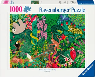 Puzzle Magischer Regenwald, 1000 Puzzleteile, Made in Germany de Ravensburger, édition Multicolore – boîte 1 sur 4