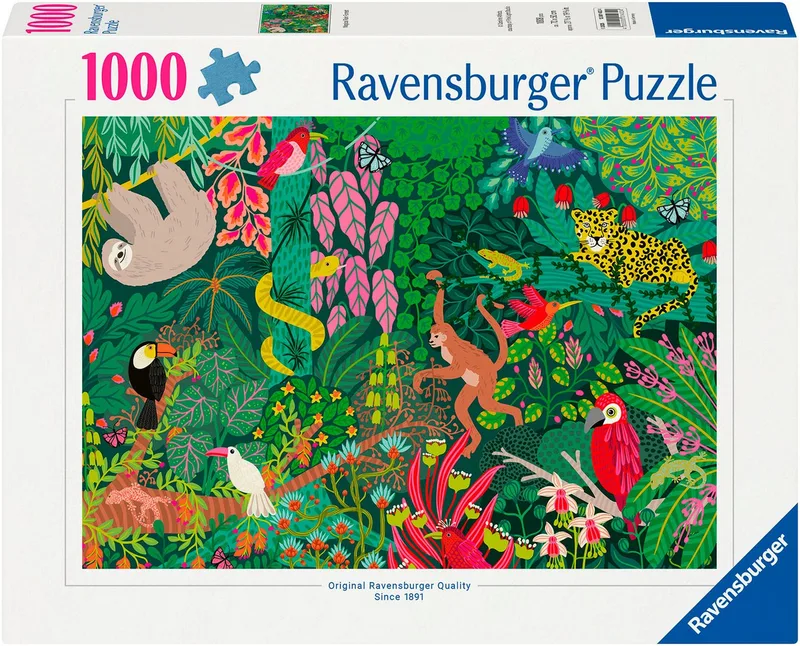 Puzzle Magischer Regenwald, 1000 Puzzleteile, Made in Germany de Ravensburger, édition Multicolore – boîte 1 sur 4