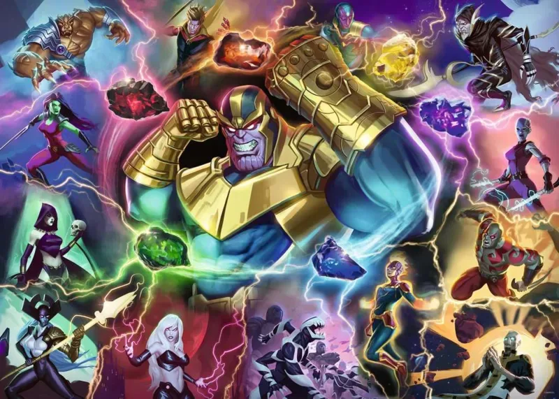 Puzzle Marvel Villainous - 1000 pièces van Ravensburger – doos