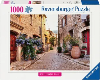 Puzzle Mediterranean Places, France, 1000 Puzzleteile, Made in Germany de Ravensburger, édition Multicolore – boîte 1 sur 2