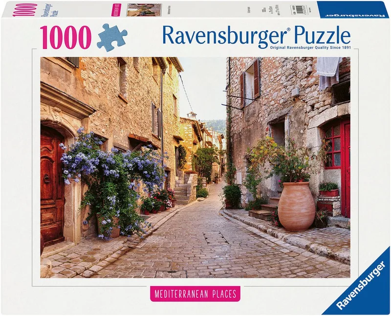Puzzle Mediterranean Places, France, 1000 Puzzleteile, Made in Germany de Ravensburger, édition Multicolore – boîte 1 sur 2