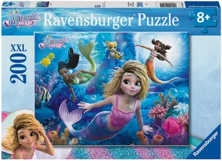 Puzzle Meerjungfrauen Magie, 200 Puzzleteile, Made in Germany from Ravensburger, Multicolour edition – box 1 of 2