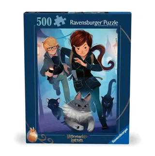 Puzzle Midnight Cats - 500 à 999 pièces van Ravensburger – doos 2 van 2
