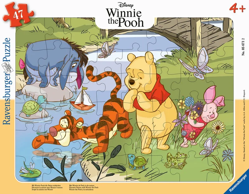 Puzzle Mit Winnie Puuh die Natur entdecken, 48 Puzzleteile, Made in Europe from Ravensburger, Multicolour edition – box