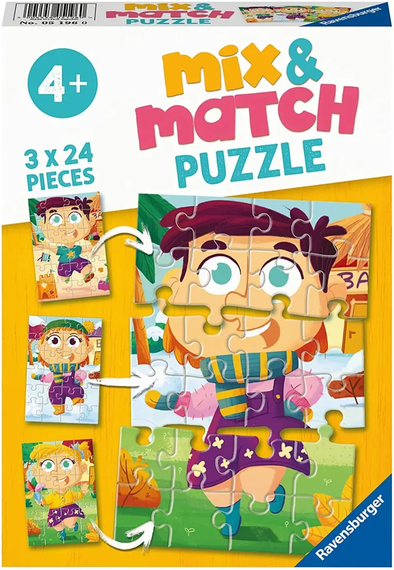 Puzzle Mix and Match Puzzles - Vêtements - 10 à 25 pièces de Ravensburger – boîte