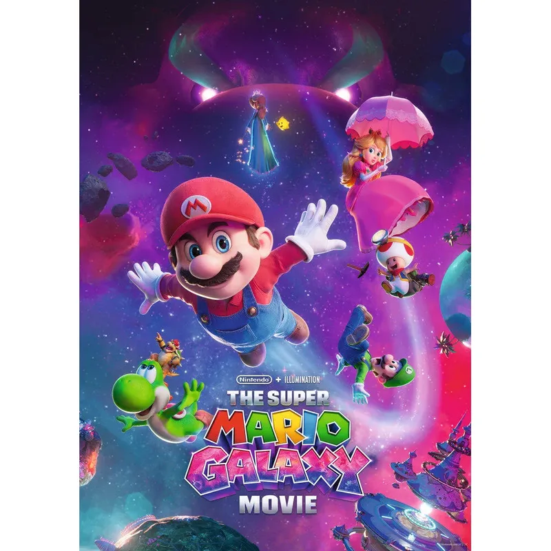 Puzzle Nintendo Super Mario: Galaktische Abenteuer!, 1000 Puzzleteile, Made in Germany van Ravensburger, editie Meerkleurig – doos 2 van 2