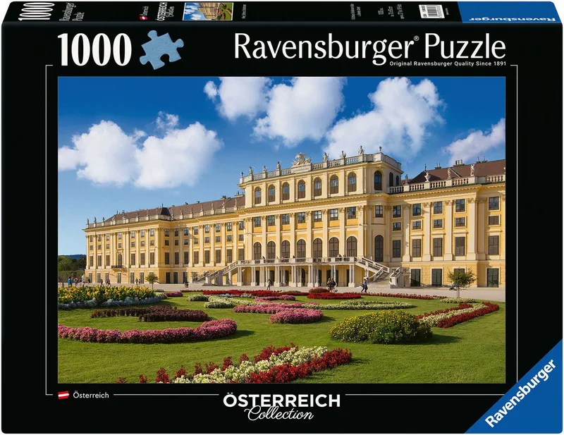 Puzzle Österreich Collection, Schloss Schönbrunn, 1000 Puzzleteile, Made in Germany from Ravensburger, Multicolour edition – box
