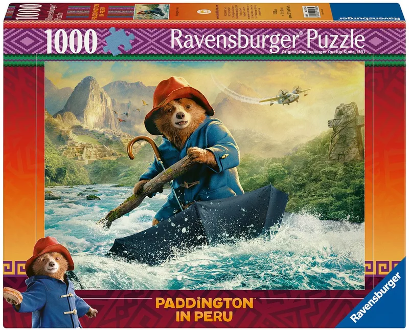 Puzzle Paddington in Peru, 1000 Puzzleteile, Made in Germany de Ravensburger, édition Multicolore – boîte 1 sur 2