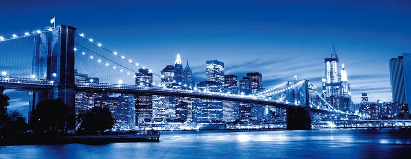 Puzzle Panorama, Leuchtendes New York, 1000 Puzzleteile, Made in Germany fra Ravensburger, Flerfarvet-udgave – æske 2 af 2