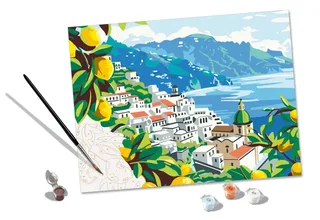 Puzzle Peinture au Numéro - CréArt - Amalfi Coast de Ravensburger – boîte 1 sur 2