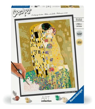 Puzzle Peinture au Numéro - CréArt - Art Collection - Klimt - Le baiser van Ravensburger – doos 2 van 2