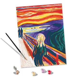 Puzzle Peinture au Numéro - CréArt - Art Collection - Le Cri de Ravensburger – boîte 1 sur 2