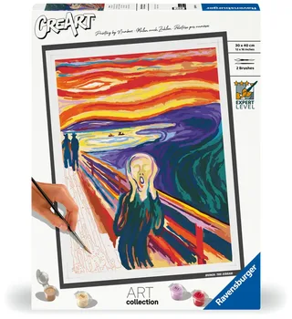 Puzzle Peinture au Numéro - CréArt - Art Collection - Le Cri de Ravensburger – boîte 2 sur 2