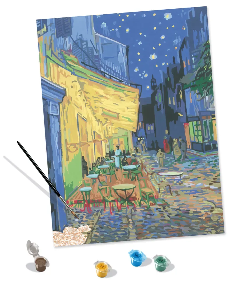 Puzzle Peinture au Numéro - CréArt - Art Collection - Van Gogh - La terrasse du café le soir from Ravensburger – box