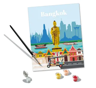 Puzzle Peinture au Numéro - CréArt - Bangkok van Ravensburger – doos 1 van 2