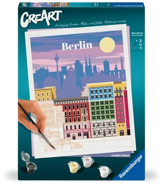 Puzzle Peinture au Numéro - CréArt - Berlin de Ravensburger – boîte 2 sur 2
