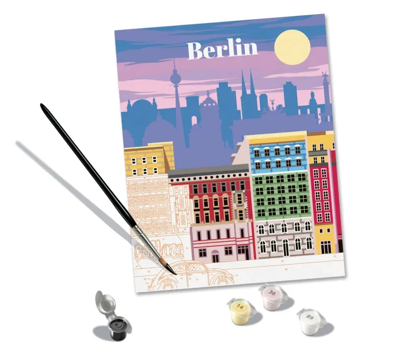 Puzzle Peinture au Numéro - CréArt - Berlin de Ravensburger – boîte 1 sur 2