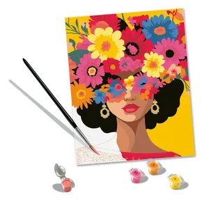 Puzzle Peinture au Numéro - CréArt - Blooming Beauty de Ravensburger – boîte 1 sur 2