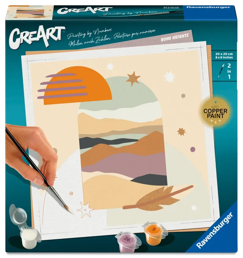 Puzzle Peinture au Numéro - CréArt - Boho de Ravensburger – boîte 2 sur 2