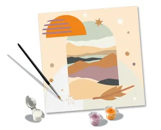 Puzzle Peinture au Numéro - CréArt - Boho de Ravensburger – boîte 1 sur 2