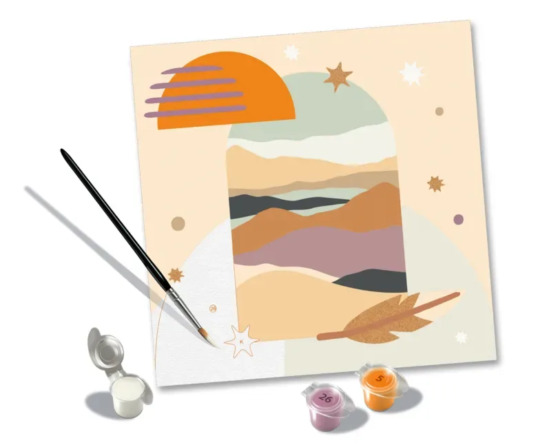 Puzzle Peinture au Numéro - CréArt - Boho de Ravensburger – boîte
