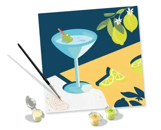 Puzzle Peinture au Numéro - CréArt - Drink Lemon van Ravensburger – doos 1 van 2
