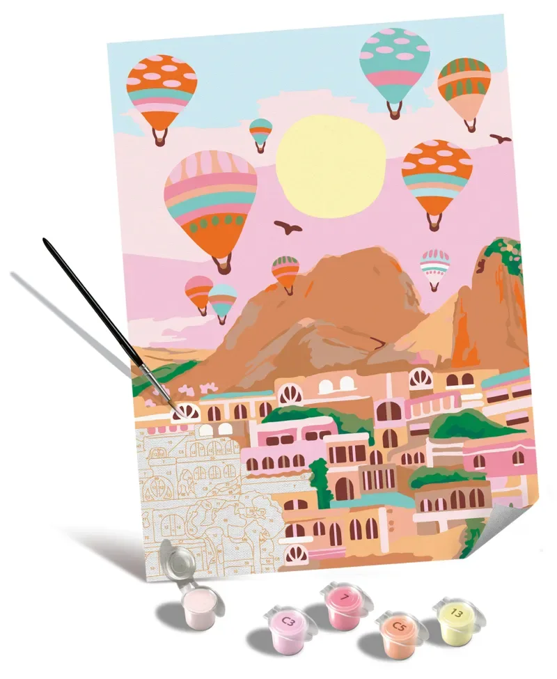 Puzzle Peinture au Numéro - CréArt Edition Toiles - Cappadocia de Ravensburger – boîte 1 sur 2