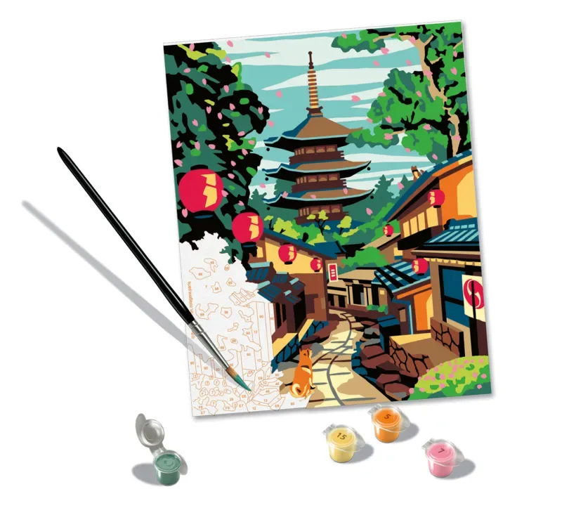 Puzzle Peinture au Numéro - CréArt - Japan - Batiste Perron van Ravensburger – doos 1 van 2