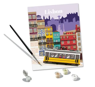 Puzzle Peinture au Numéro - CréArt - Lisbon de Ravensburger – boîte 1 sur 2